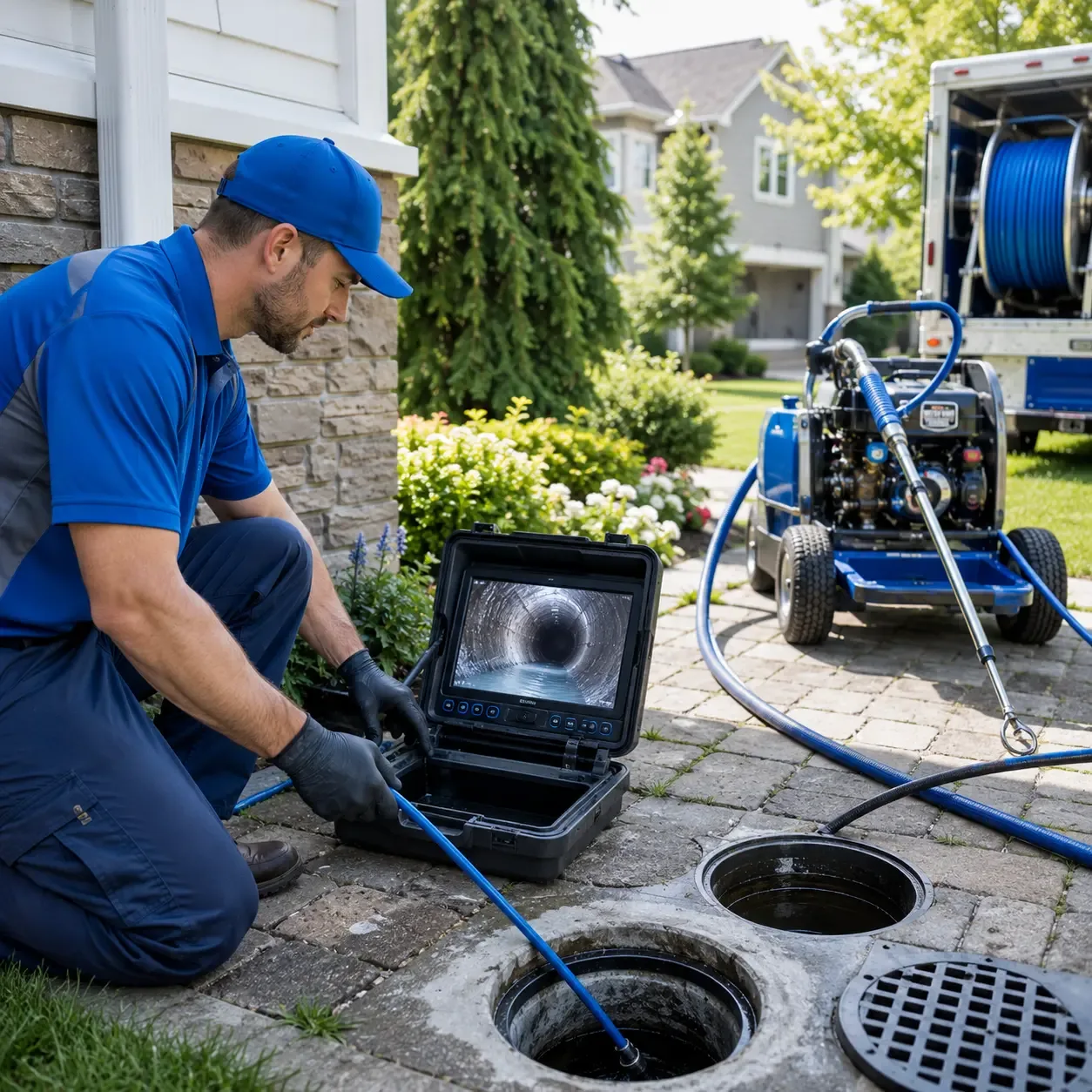 Outdoor drain cleaning professionals serving Enosburg Falls, VT