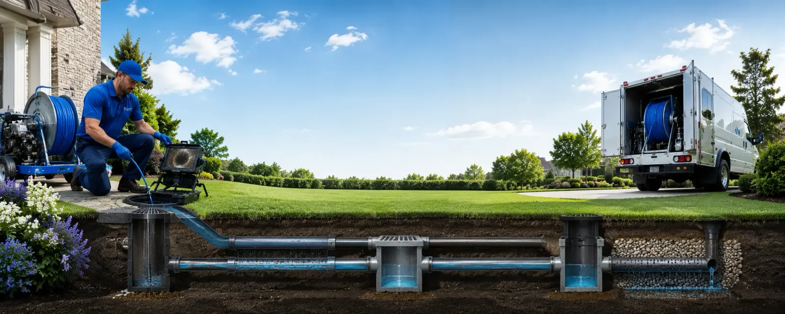 Outdoor drain cleaning information for Enosburg Falls, VT